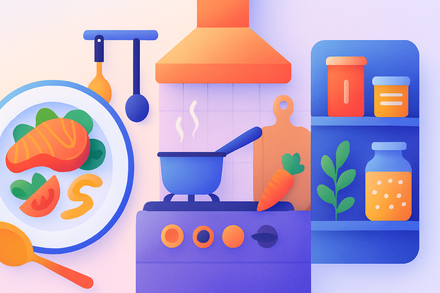 Conceptos de desarrollo web explicados con comida